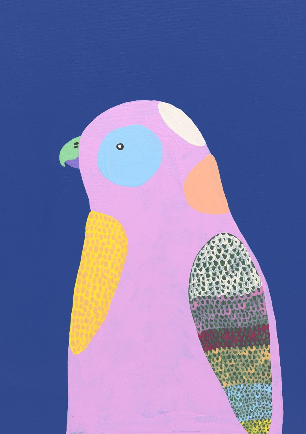 Sweet Face I (Lilac Parrot) - Art Print-Prints-Madeleine Stamer-Greenhouse Interiors