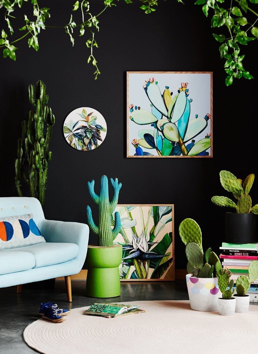 Loula Blue - Print-Prints-Kate Jarman-Greenhouse Interiors