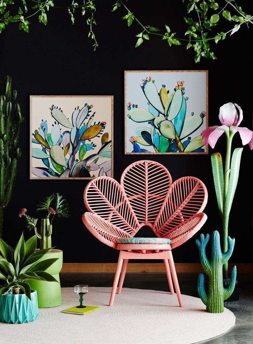 Maudes Cactus - Print-Prints-Kate Jarman-Greenhouse Interiors