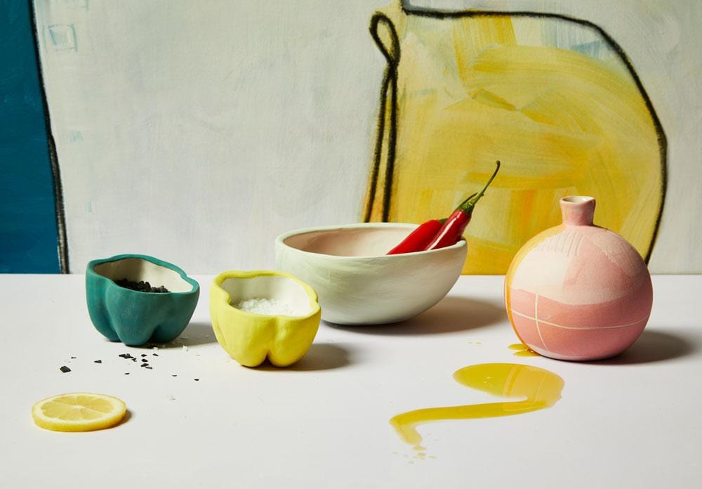 Yellow Pepper Bowl-Ceramics-Kaz Ceramics-Greenhouse Interiors