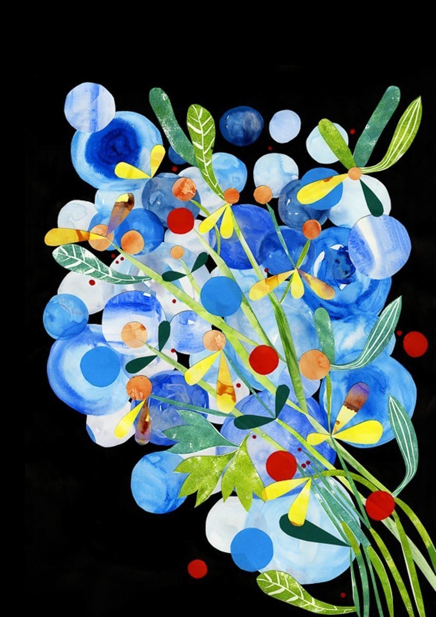 Cobalt Strangler - Print-Prints-Madeleine Stamer-Greenhouse Interiors