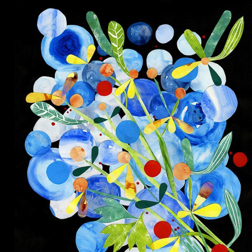 Cobalt Strangler - Print-Prints-Madeleine Stamer-Greenhouse Interiors