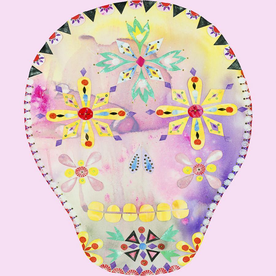 Calavera Pink - Print-Prints-Madeleine Stamer-Greenhouse Interiors
