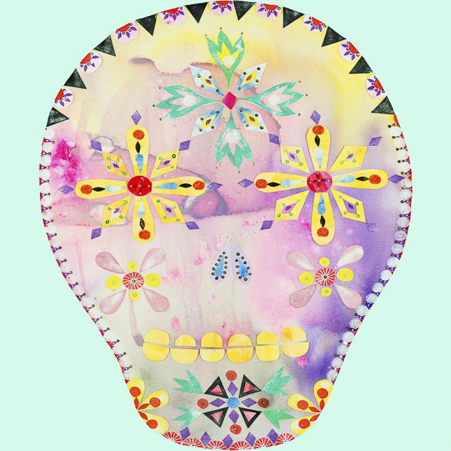 Calavera Green - Print-Prints-Madeleine Stamer-Greenhouse Interiors