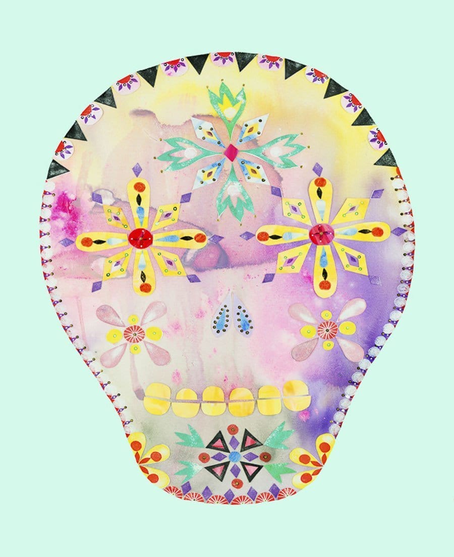 Calavera Green - Print-Prints-Madeleine Stamer-Greenhouse Interiors