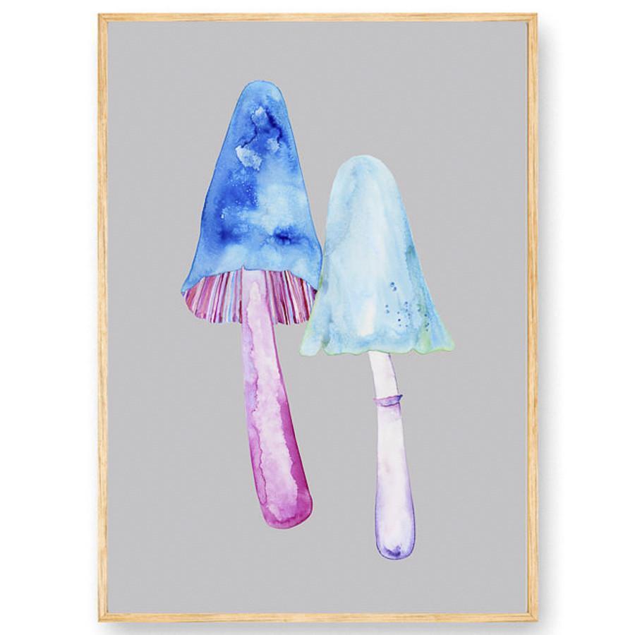 Double Mushroom - Print-Prints-Madeleine Stamer-Greenhouse Interiors