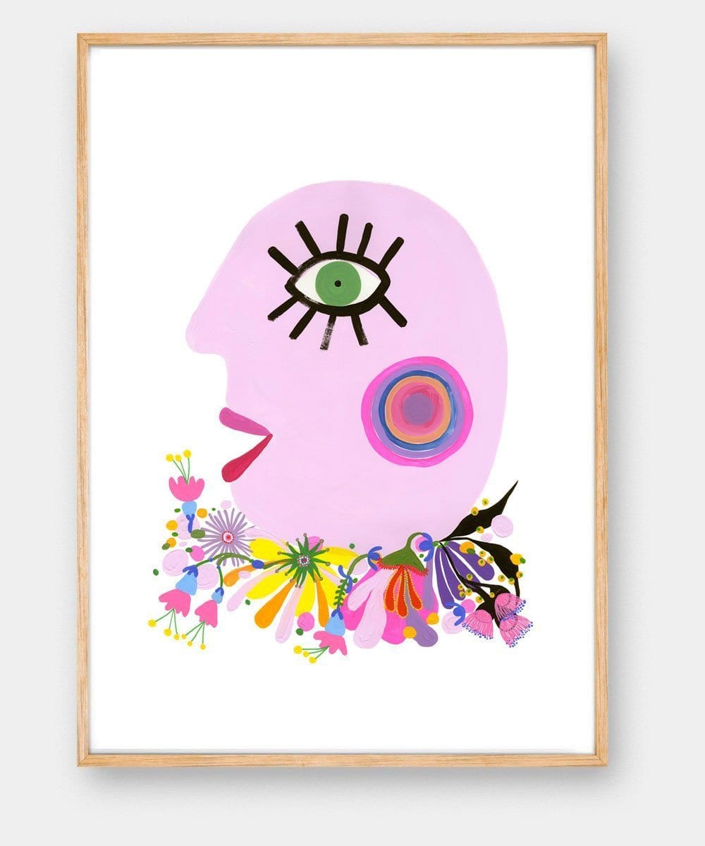 Sweet Cheeks (Pink) - Print-Prints-Madeleine Stamer-Greenhouse Interiors