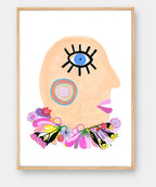 Sweet Cheeks (Peach) - Print-Prints-Madeleine Stamer-Greenhouse Interiors