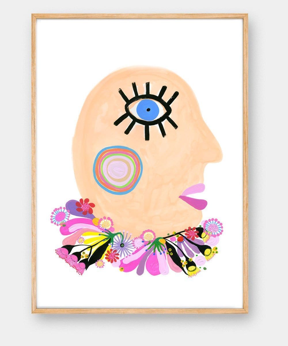 Sweet Cheeks (Peach) - Print-Prints-Madeleine Stamer-Greenhouse Interiors