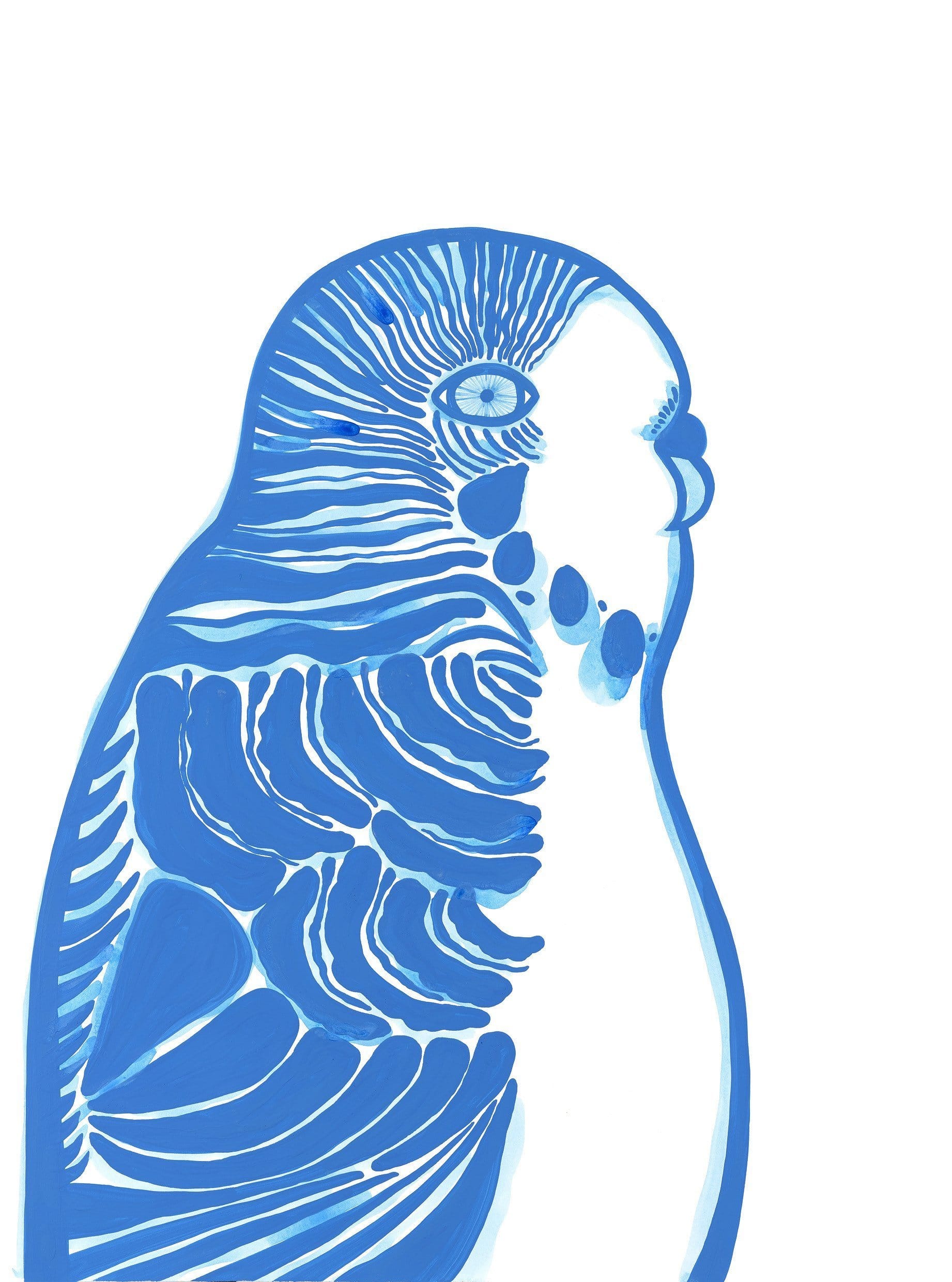 Budgerigar - Print-Prints-Madeleine Stamer-Greenhouse Interiors