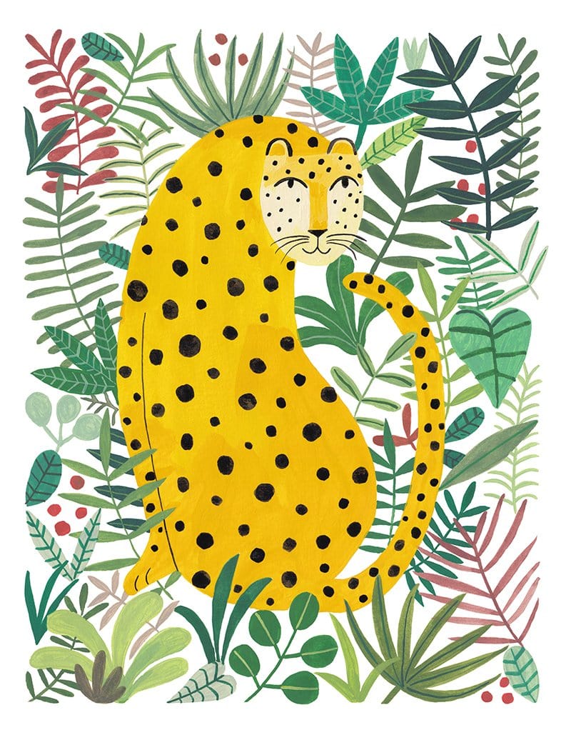 Leopard Jungle - Print-Prints-Miranda Sofroniou-Greenhouse Interiors