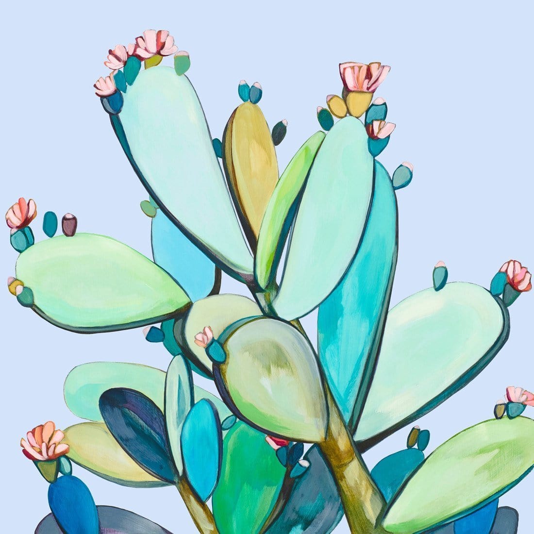 Loula Blue - Print-Prints-Kate Jarman-Greenhouse Interiors