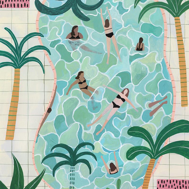 Pool Party - Print-Prints-Miranda Sofroniou-Greenhouse Interiors