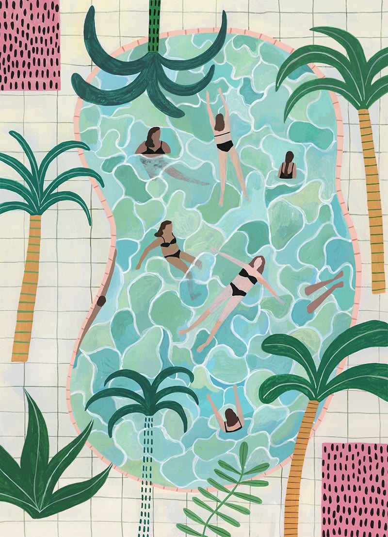 Pool Party - Print-Prints-Miranda Sofroniou-Greenhouse Interiors