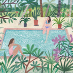 Pool Side Girls - Print-Prints-Miranda Sofroniou-Greenhouse Interiors