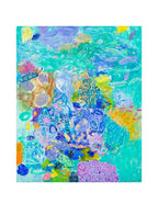 Turquoise Coral Head - Framed Limited Edition Print