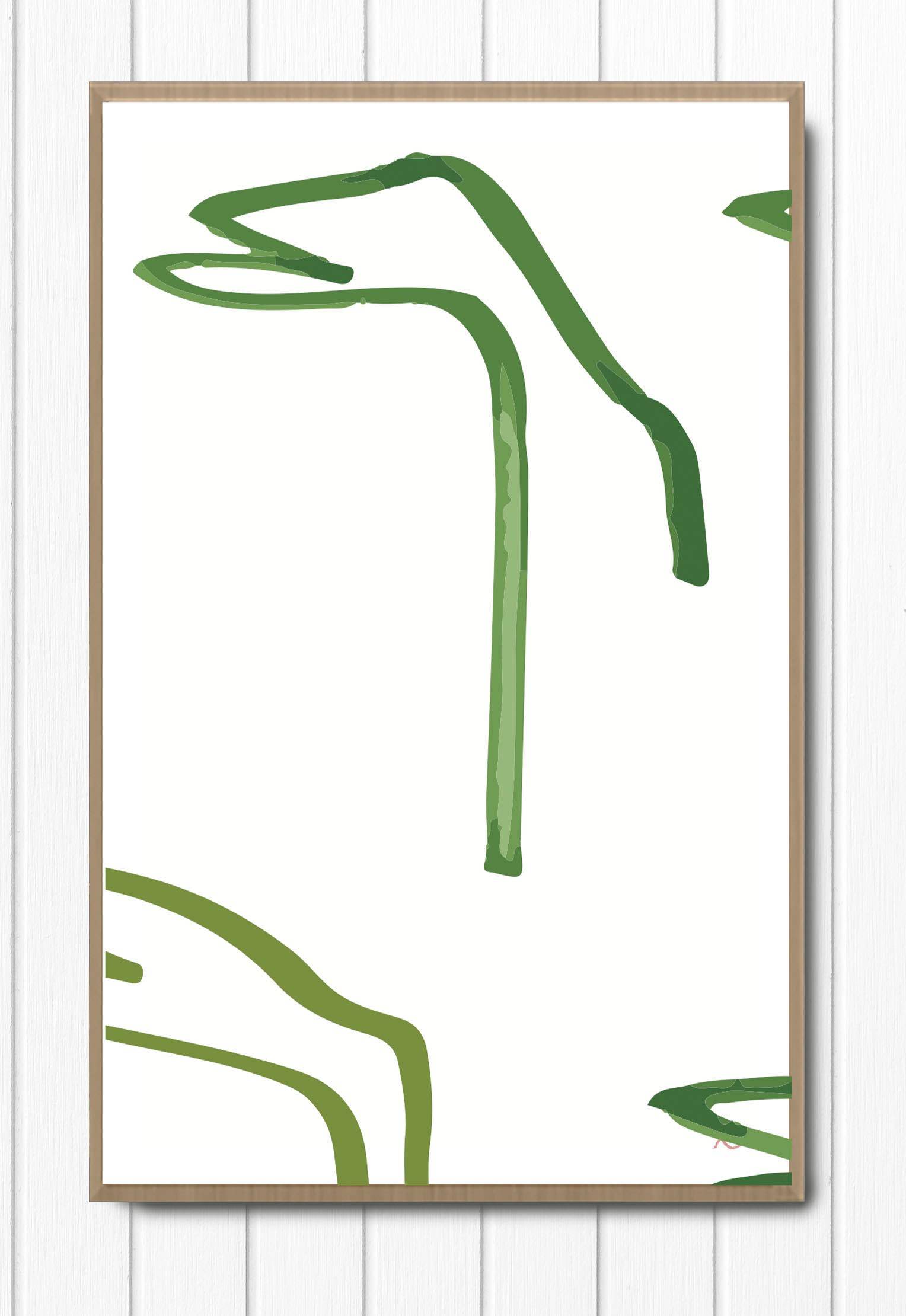 Palm Bird Motif 1 - Print-Prints-Bibi Ana + Co-Greenhouse Interiors