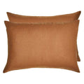 Linen Standard Pillowcase Set - Tobacco-Bedding-Greenhouse-Greenhouse Interiors