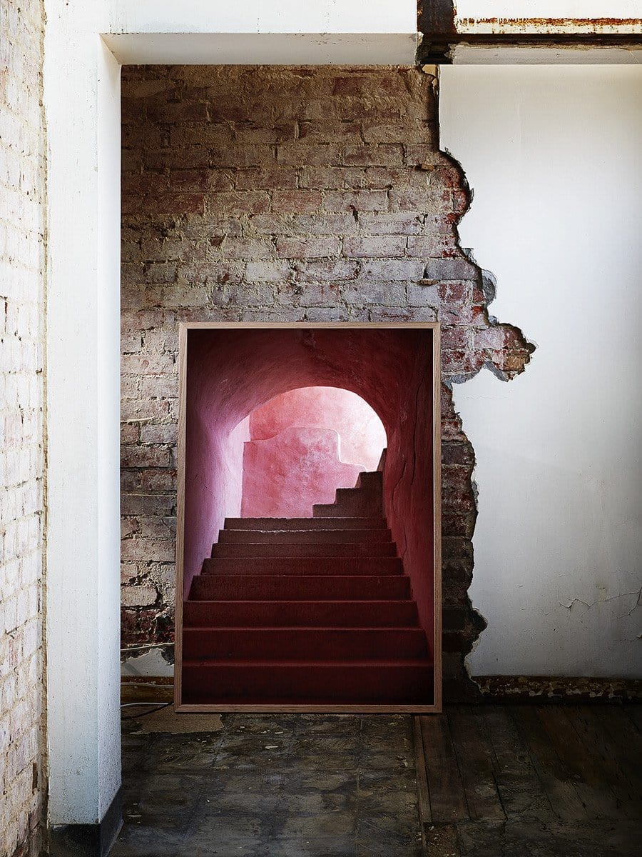 Pink Stairs - Print-Prints-Armelle Habib-Greenhouse Interiors