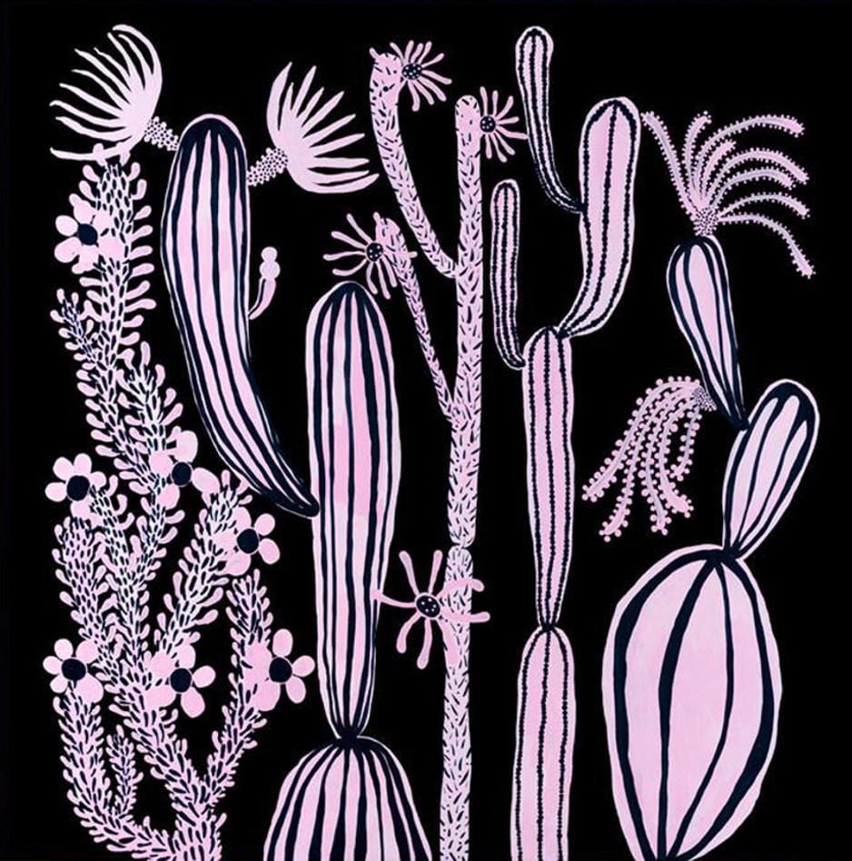 Pink Cacti - Print-Prints-Madeleine Stamer-Greenhouse Interiors