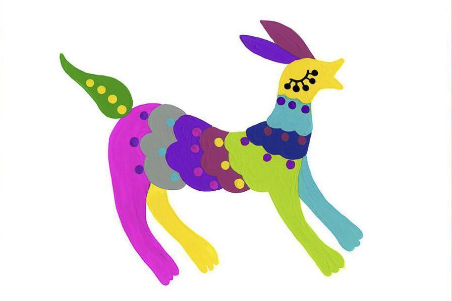 Rainbow Beast - Print-Prints-Madeleine Stamer-Greenhouse Interiors