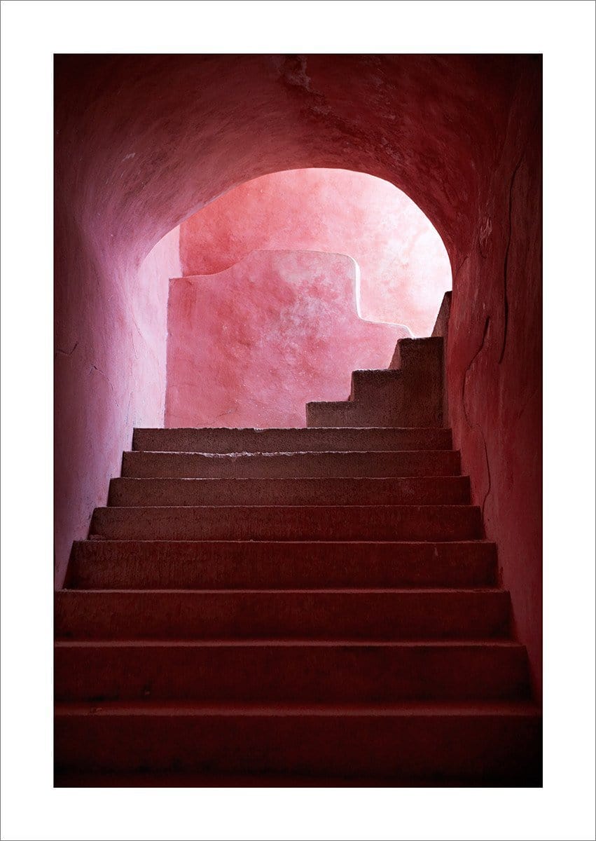 Pink Stairs - Print-Prints-Armelle Habib-Greenhouse Interiors