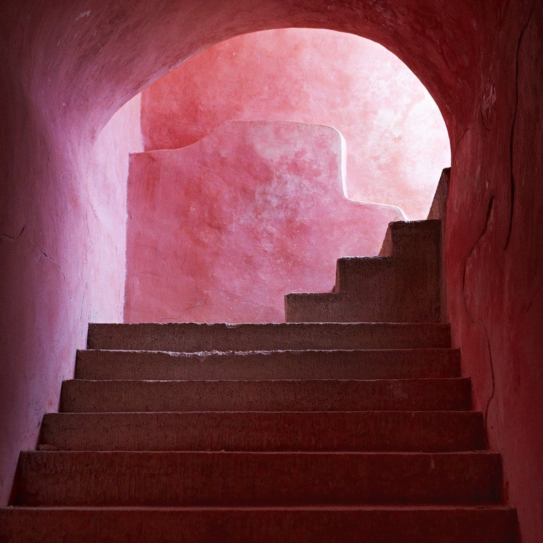 Pink Stairs - Print-Prints-Armelle Habib-Greenhouse Interiors