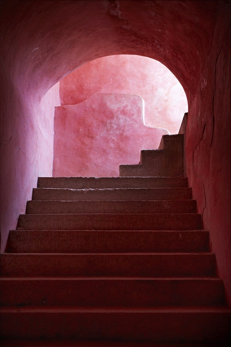 Pink Stairs - Print-Prints-Armelle Habib-Greenhouse Interiors