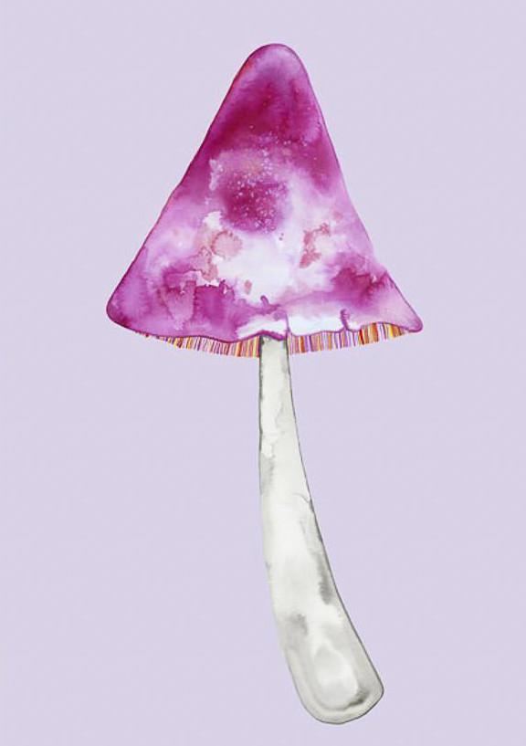 Single Mushroom - Print-Prints-Madeleine Stamer-Greenhouse Interiors