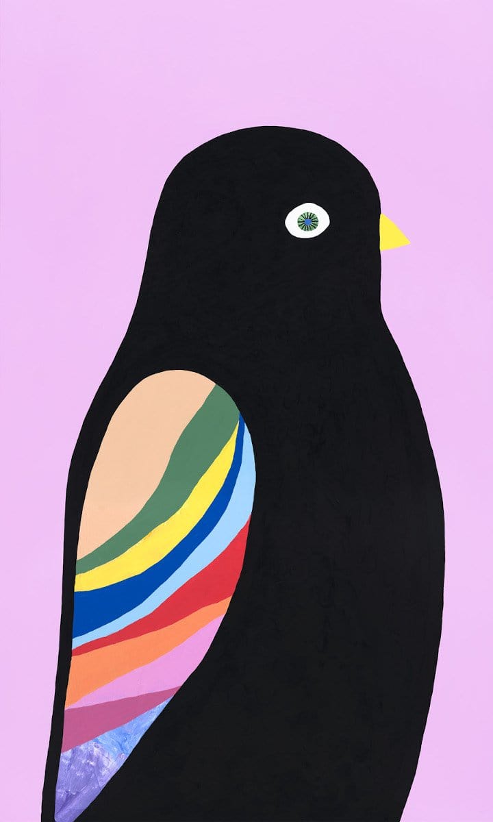 Song Bird I (Black Bird) - Print