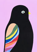 Song Bird I (Black Bird) - Print-Prints-Madeleine Stamer-Greenhouse Interiors Pty Ltd