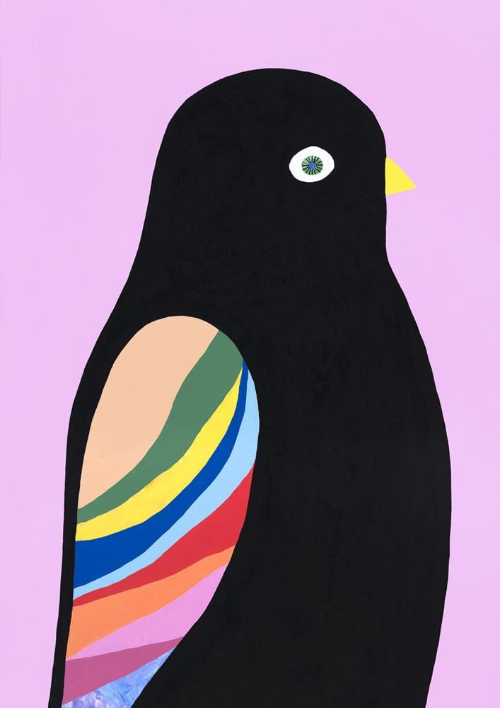 Song Bird I (Black Bird) - Print