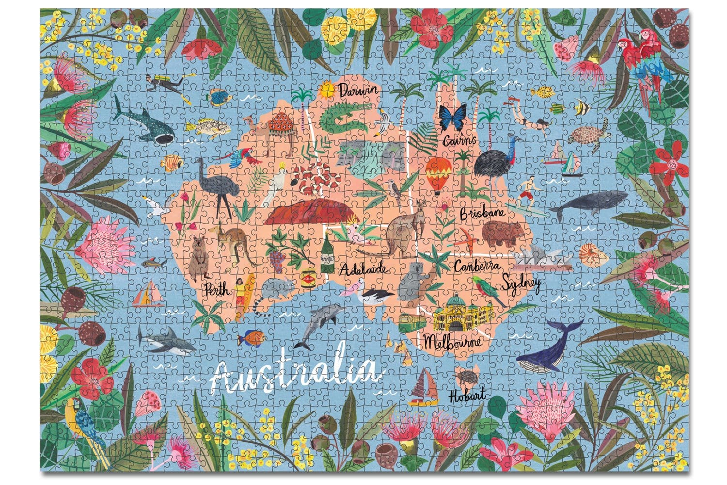 1000 Piece Puzzle - Australia-Puzzles-Journey of Something-Greenhouse Interiors
