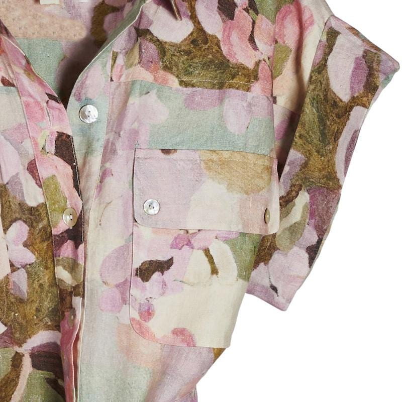 Tickled Pink - Art Shirt Dress