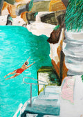 Her Sunday Swim Limited Edition Print-Prints-Janey Forbes-Greenhouse Interiors Pty Ltd