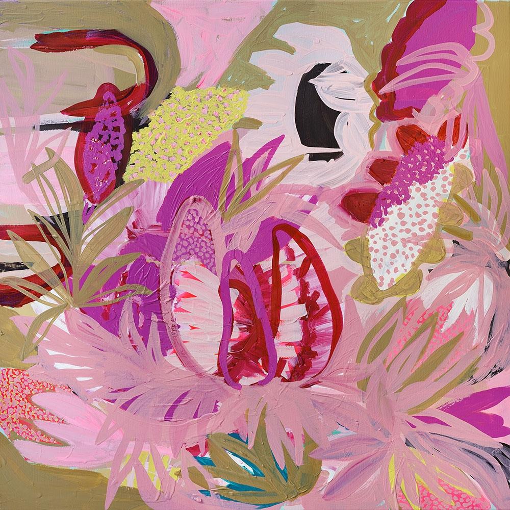 Front Gardenbed In Pink - Limited Edition Print