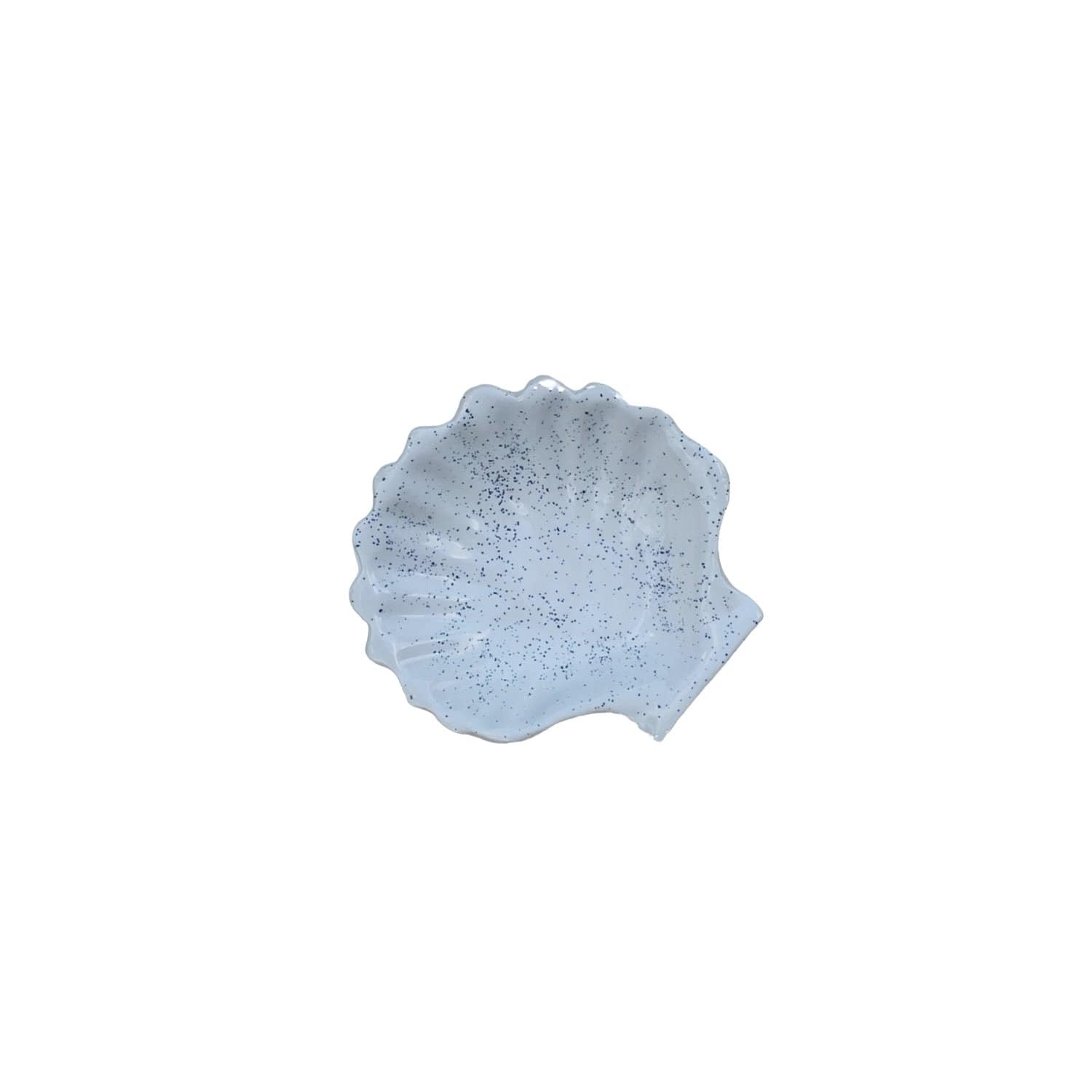 Speckle Ceramic Seashell Dish-Ceramics-Kaz Ceramics-Greenhouse Interiors