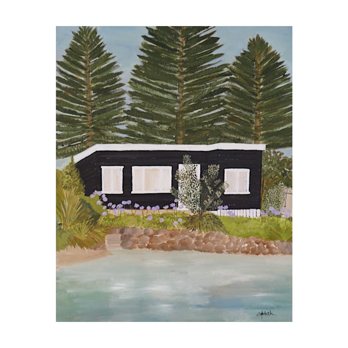 Black Shack By The Sea - Limited Edition Print