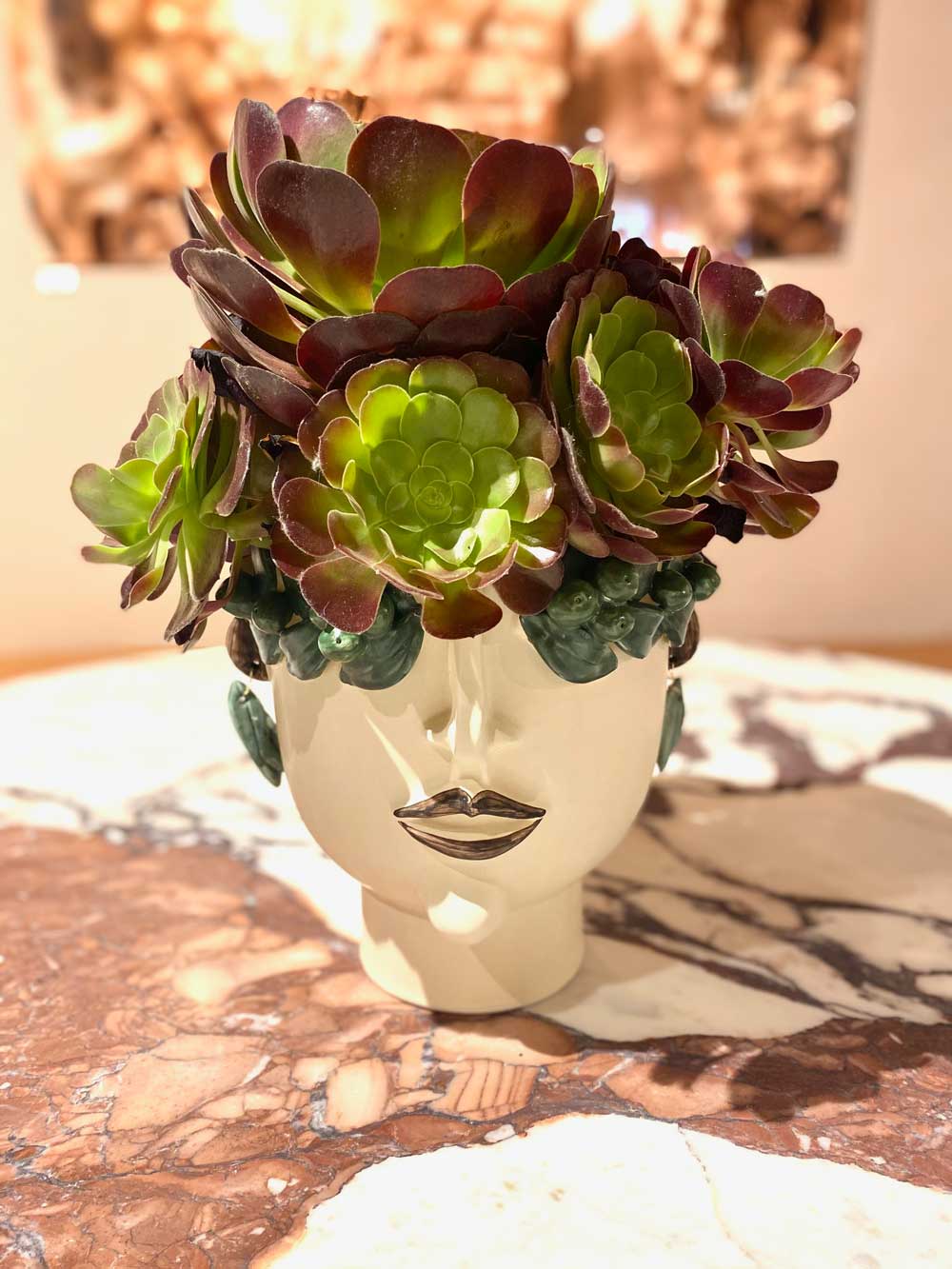 Oliva Head Vase