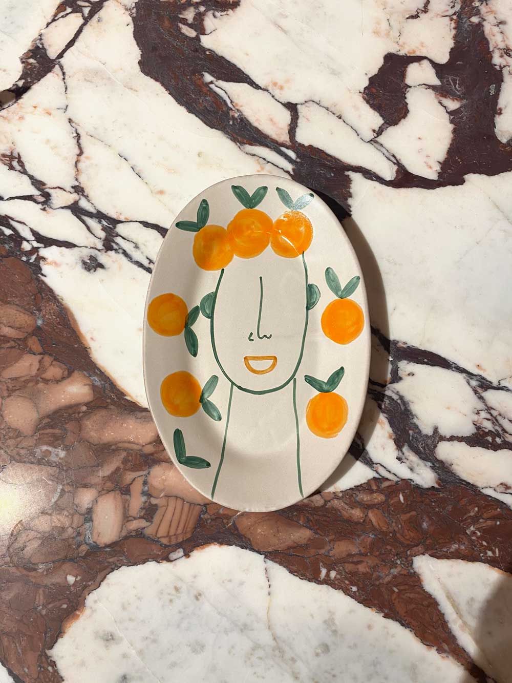 Arancia Plate ~ Oval Aperitivo-Ceramics-Avenue Lane-Greenhouse Interiors Pty Ltd