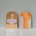Dyptich In Lilac And Peach-Ceramics-Formantics-Greenhouse Interiors Pty Ltd