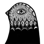 B & W Bird Head Facing Left - Print-Prints-Madeleine Stamer-Greenhouse Interiors
