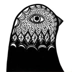 B & W Bird Head Facing Right - Print-Prints-Madeleine Stamer-Greenhouse Interiors