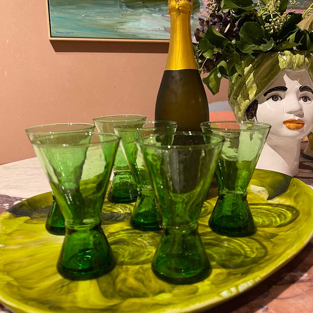 Moroccan Beldi Glassware - Set of 6