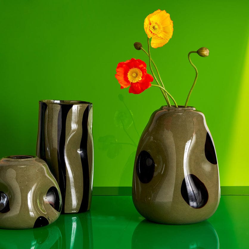 Spots Vase Small - Olive