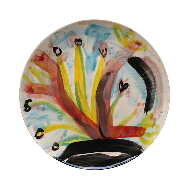 Number Ten Collaboration Art Plate-Ceramics-Karen Morton-Greenhouse Interiors
