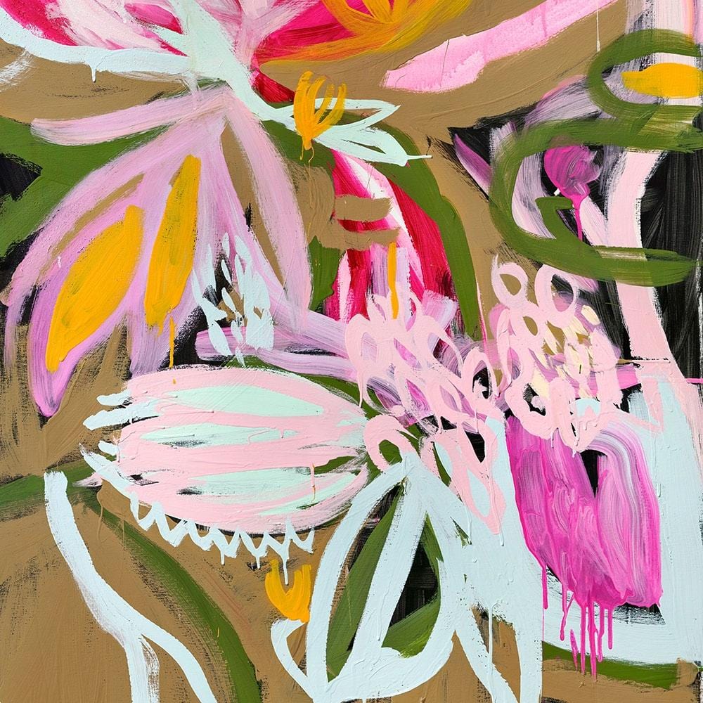 Neon Natives & Cow Hide 2 - Limited Edition Print-Prints-Morgan Jamieson-Greenhouse Interiors