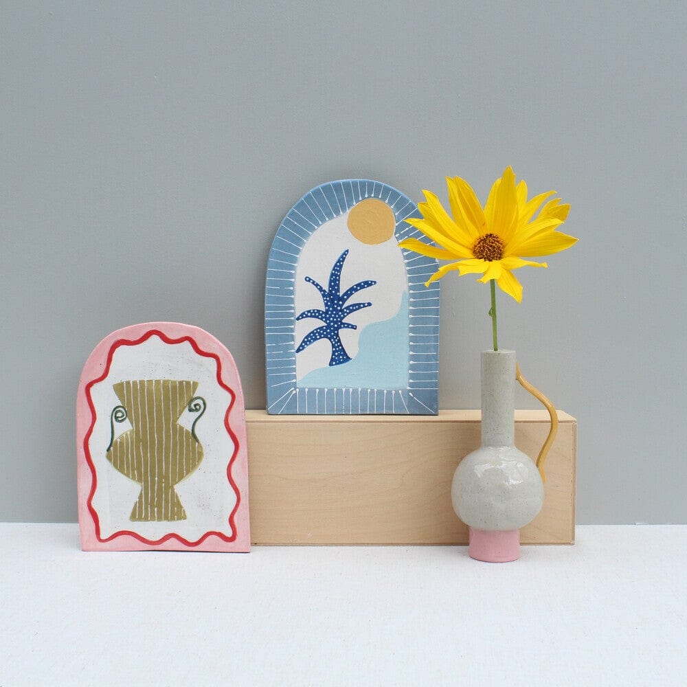 Green Vase - Art Tile