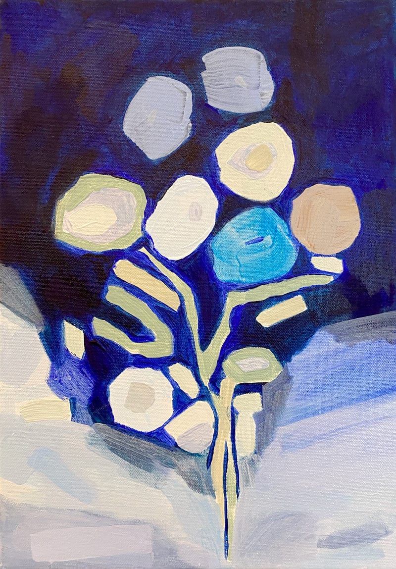 Nighttime Fleurs - Print