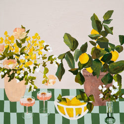 Alfresco Lemons - Limited Edition Print-Prints-Prudence De Marchi-Greenhouse Interiors Pty Ltd